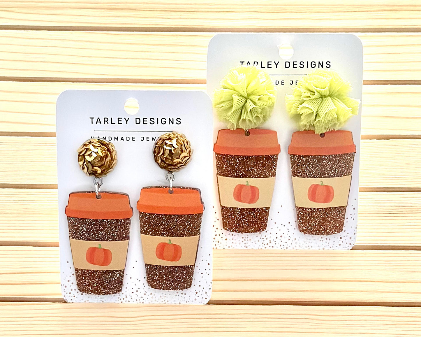 Pumpkin Spice Coffee-Lime Green